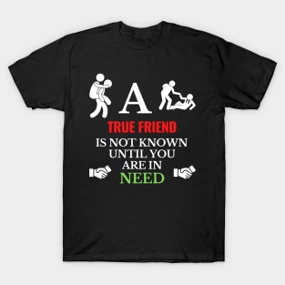 A True Friend is not known until you are in Need T-Shirt